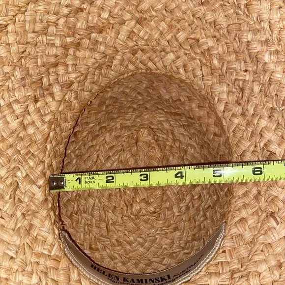 RARE HELEN KAMINSKI Natural Raffia Straw Bow flower detail Hat - Picture 13 of 16